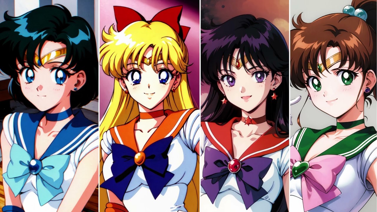 Sailor Moon Cosmos - Inner Senshi Transformation (AI Rock Cover) #ai #sailormoon  #remix #cover