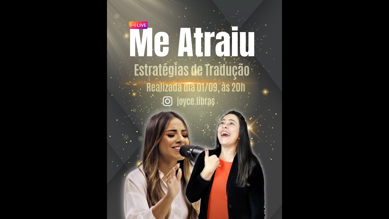 Live Me Atraiu em libras -PASSO A PASSO realizada pelo Instagram #livestream #gabrielarocha #libras