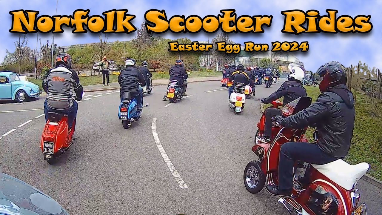 Norwich Easter Egg Run #scooters #automobile #rider