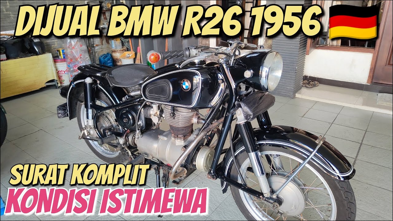 Dijual BMW R26 1956 🇩🇪 | Kondisi istimewa Surat Komplit