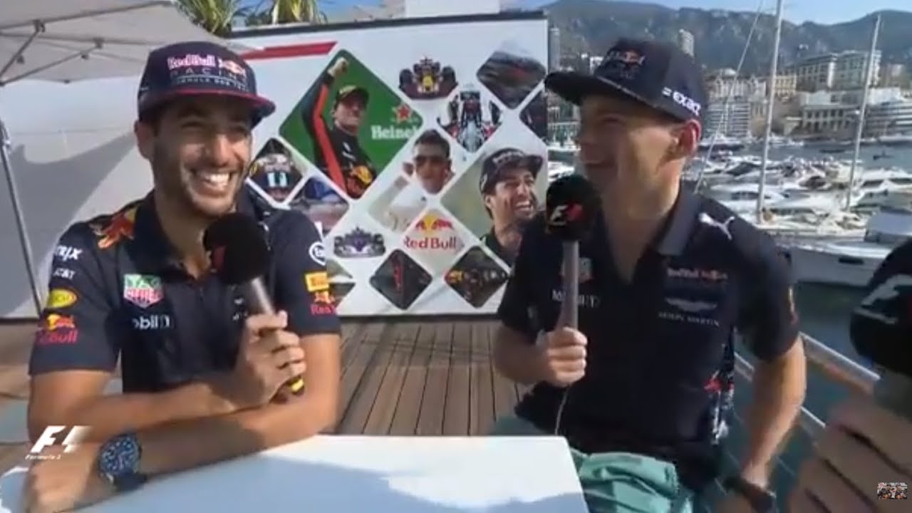 Funny: Live Q&A with Max Verstappen & Daniel Ricciardo | F1 Monaco GP 2017