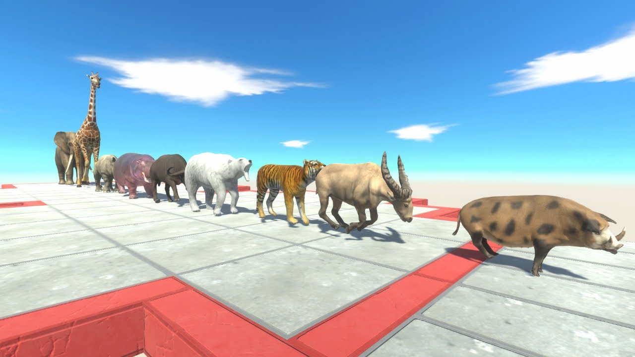 MODERN MAMMALS TEAM RACE  FREE BATTLE  Animal Revolt Battle Simulator