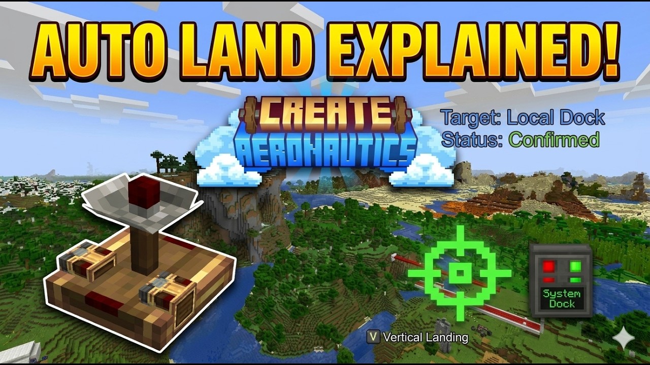 Autodock Explained - Create Aeronautics Minecraft Mod