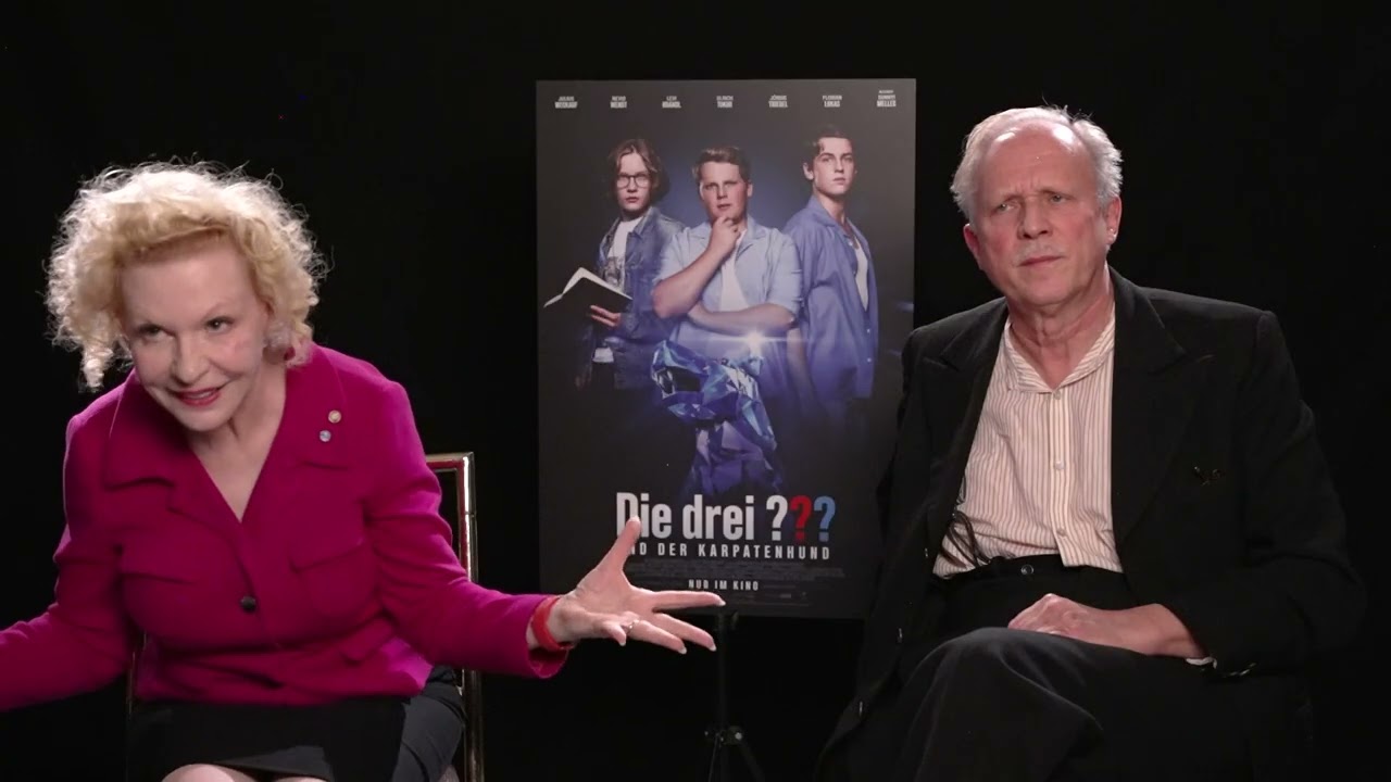 DIE DREI ??? UND DER KARPATENHUND Interview Sunnyi Melles & Ulrich Tukur - KI in der Filmbranche AI