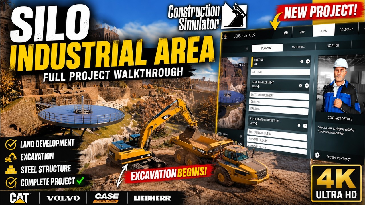 Viewing platform construction simulator steam work big machines