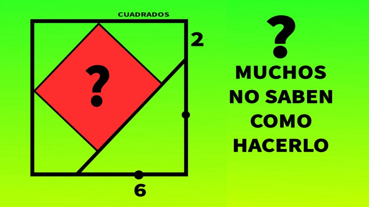 Halla el área  de color rojo. Puedes con este Reto