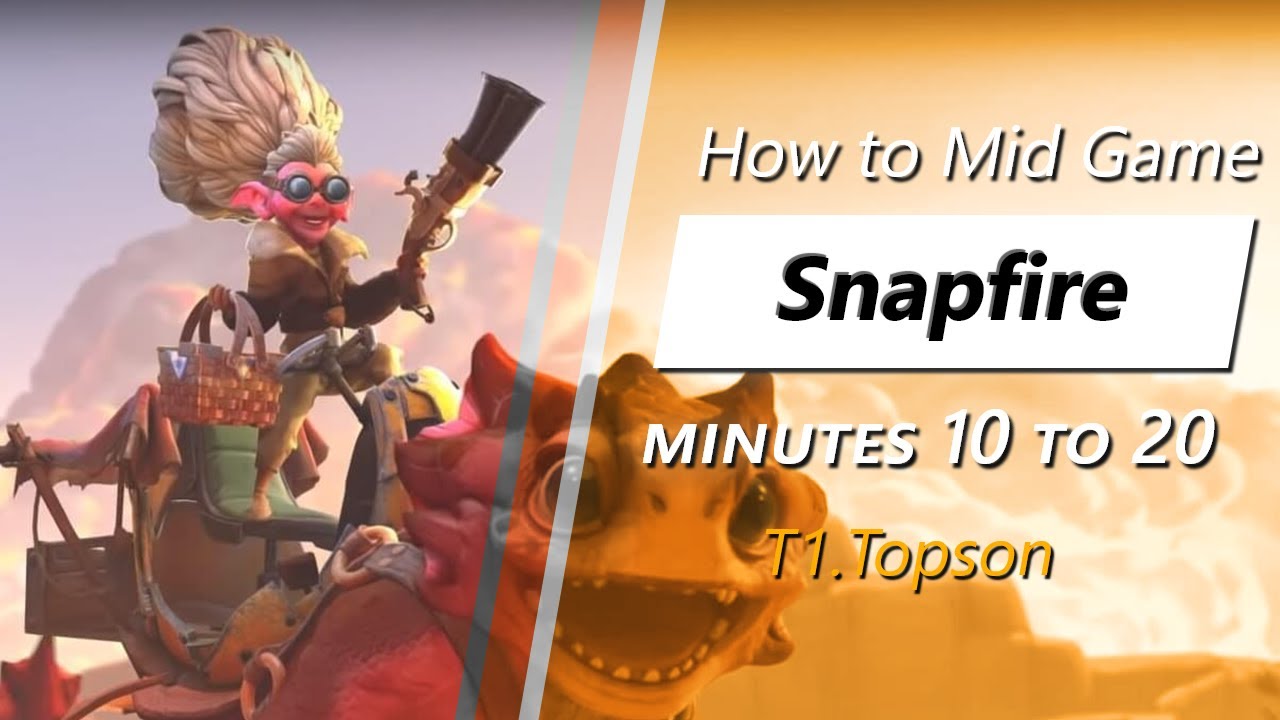 Topson mid game Snapfire | Minute 10 to 20