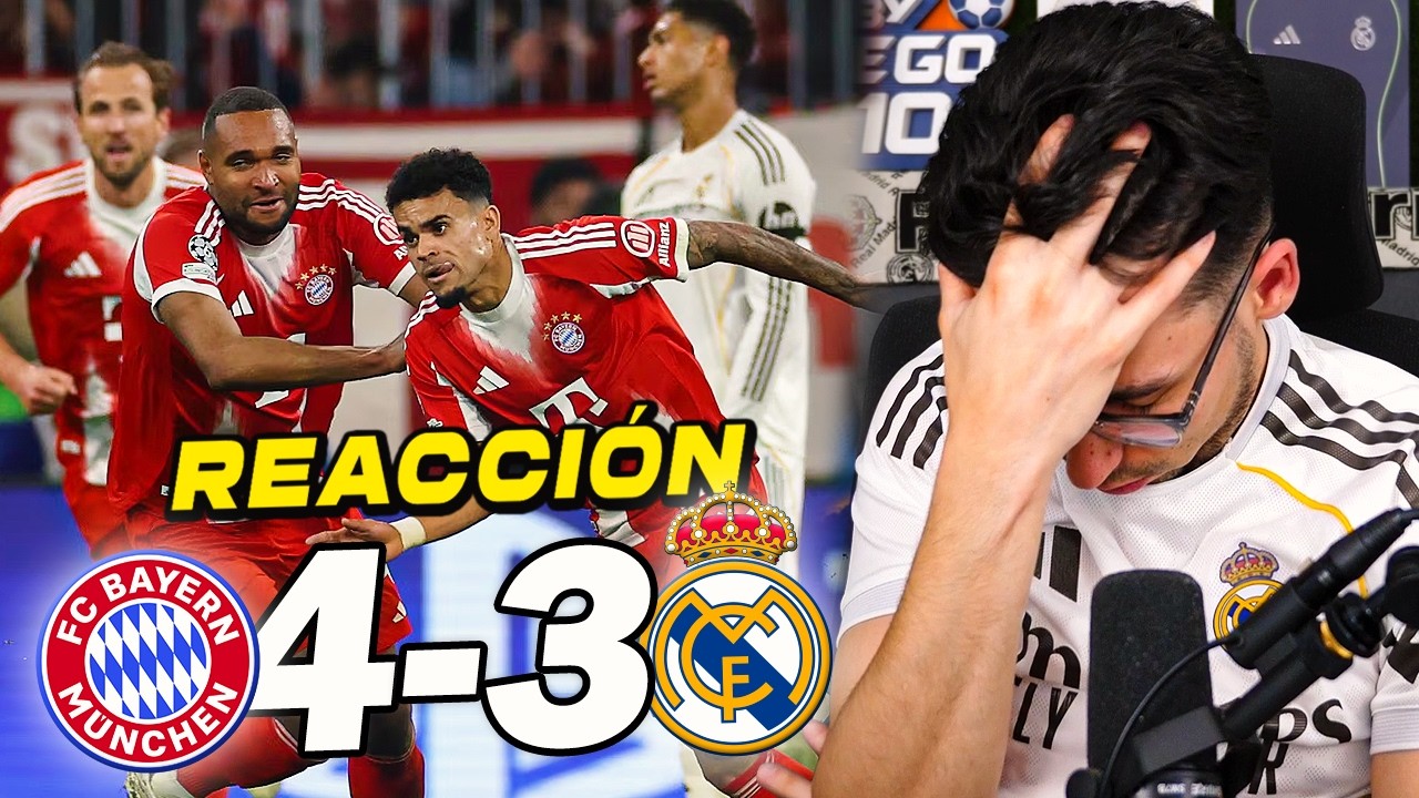 REACCIONES DE UN HINCHA al Bayern Munich vs Real Madrid 4-3 *ELIMINADOS* | ByDiegoX10