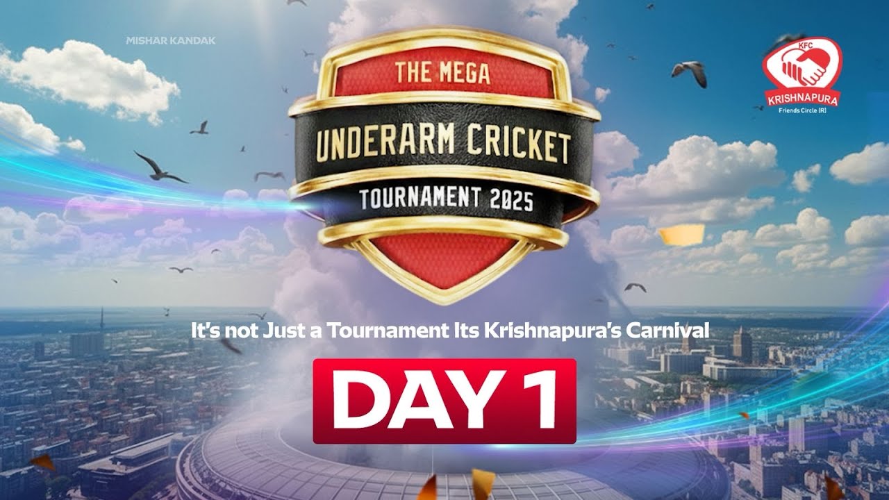 KFC KRISHNAPURA PRESENTS THE MEGA UNDERARM CRICKET TOURNMENT || DAY 1