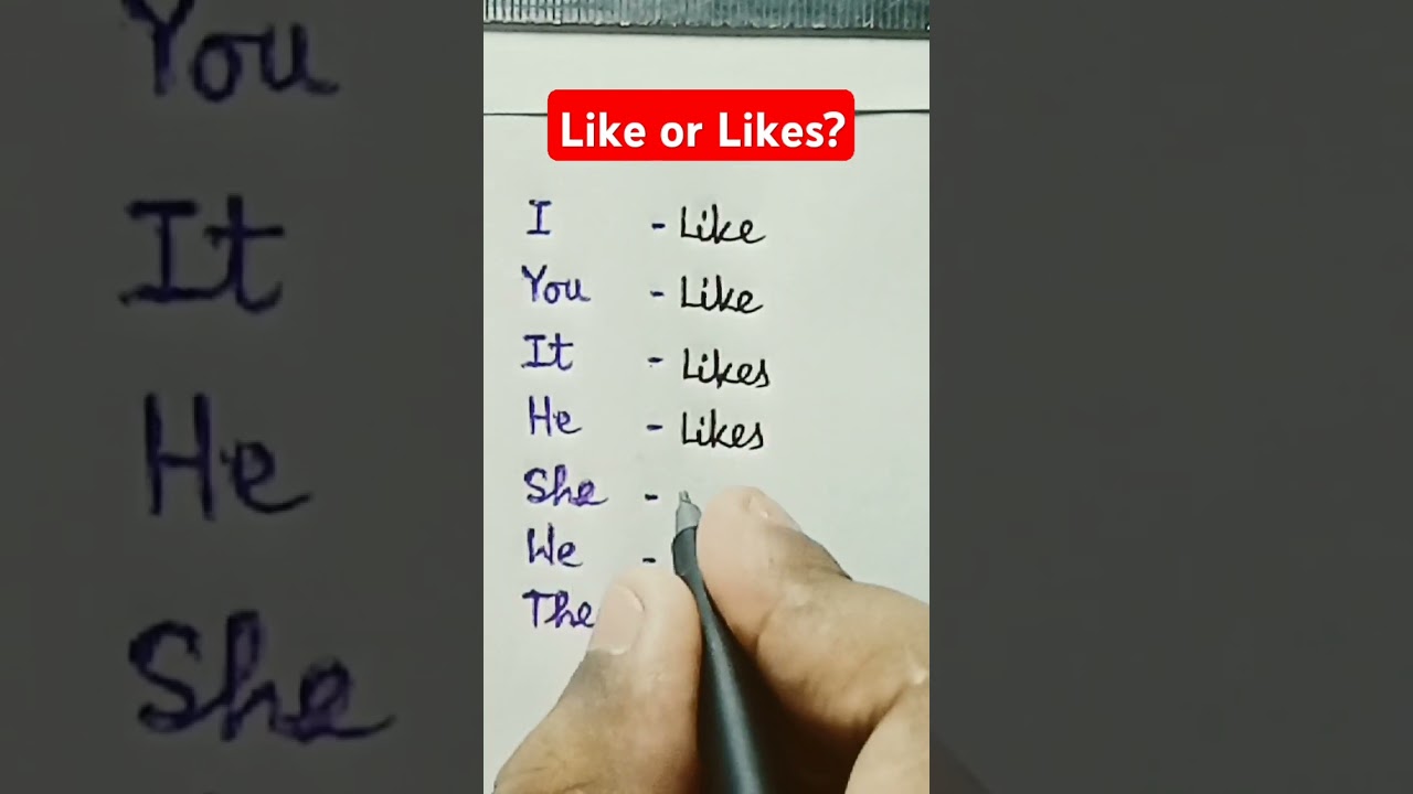Like or Likes #shorts #grammar #englishspeakingpractice
