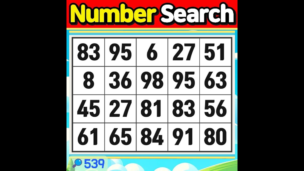 Number Search #539 You are precious enough just by existing.【Match | brain game | puzzle 】