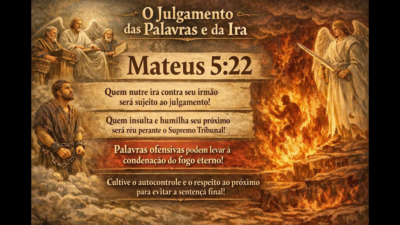 Mateus 5:22 - O Julgamento das Palavras e da Ira