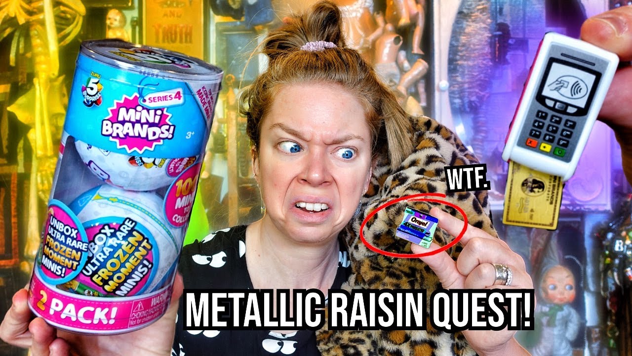 METALLIC RAISIN QUEST! - Opening *NEW* Series 4 MINI BRANDS Until I Find Raisins!