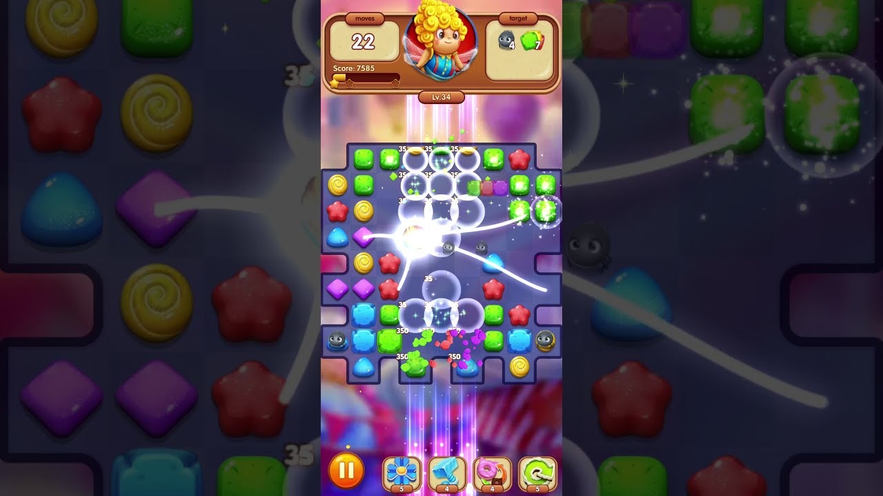 Candy Charming - 2021 Free Match 3 Games 🍬 Level 34 🍭 No Boosters