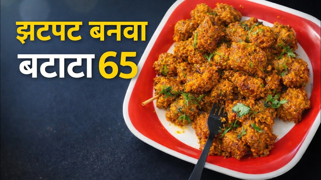 घरीच बनवा हॉटेलसारखा चटपटीत बटाटा ६५!