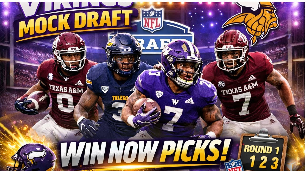 🔥 VIKINGS MOCK DRAFT 2026: WIN-NOW PICKS That Can Change EVERYTHING 🟣⚔️