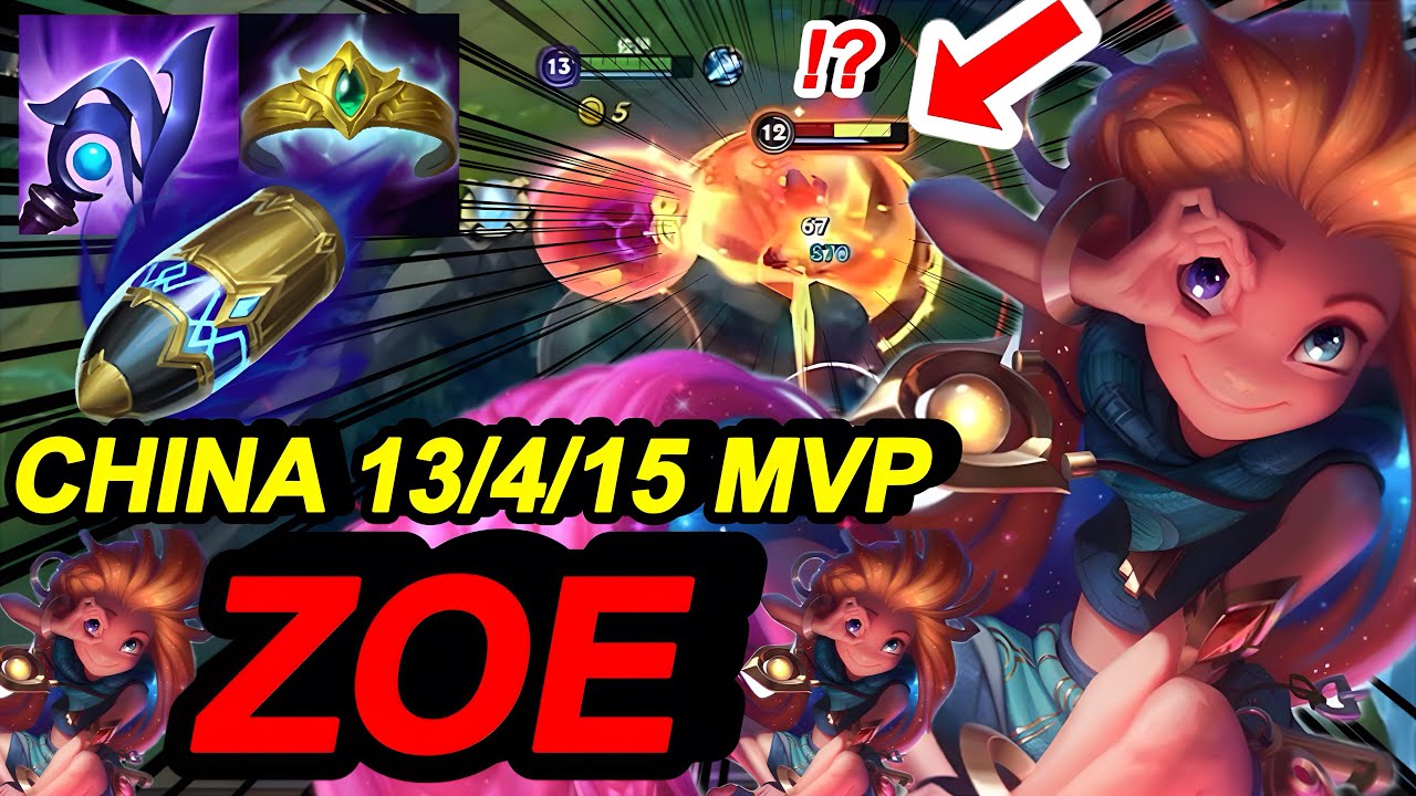 Wild Rift China Zoe Mid - One Shot Kill Champion - Build & Rune - China Zoe Best Build & Gameplay