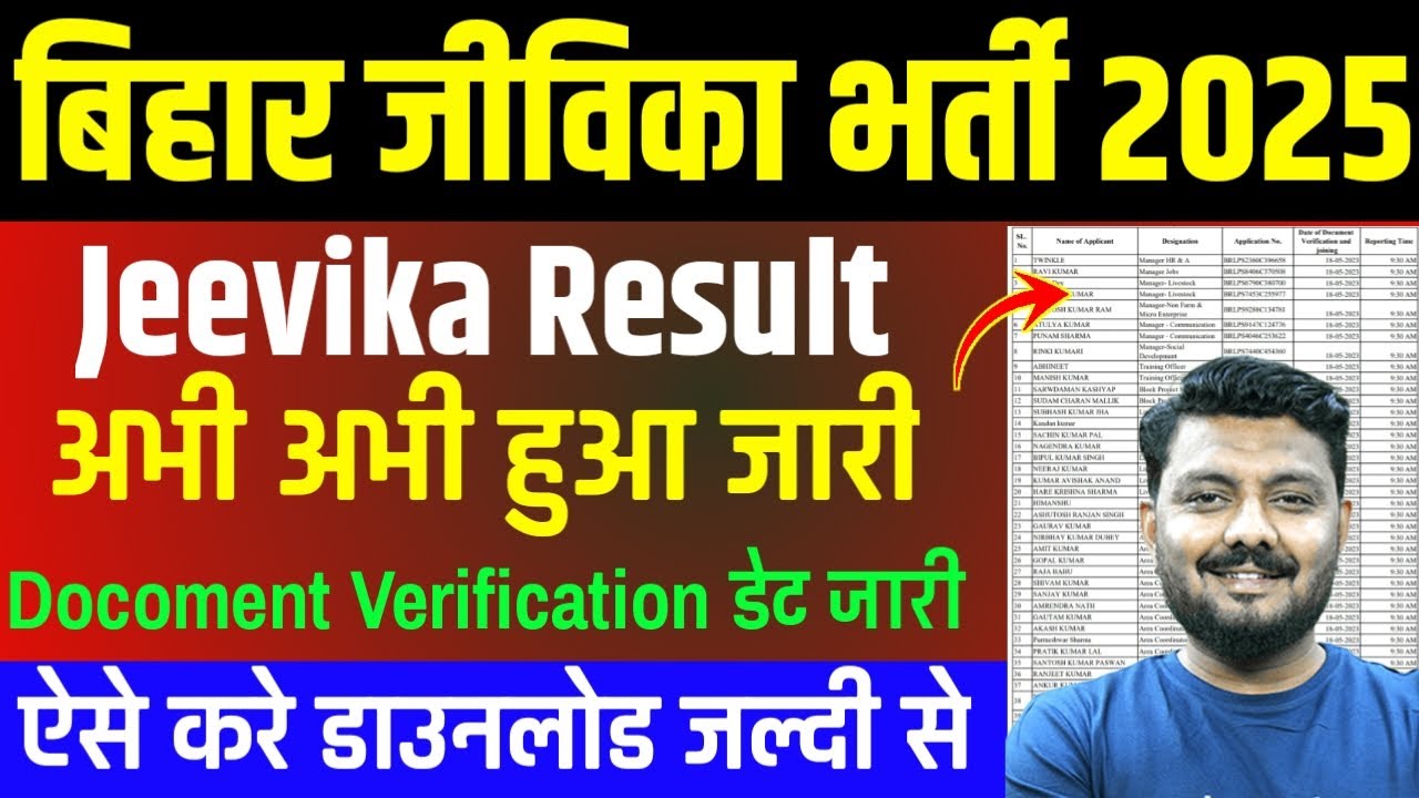 🔴Bihar Jeevika Result Download 2026।✅Bihar Jeevika Result OUT Download 2026