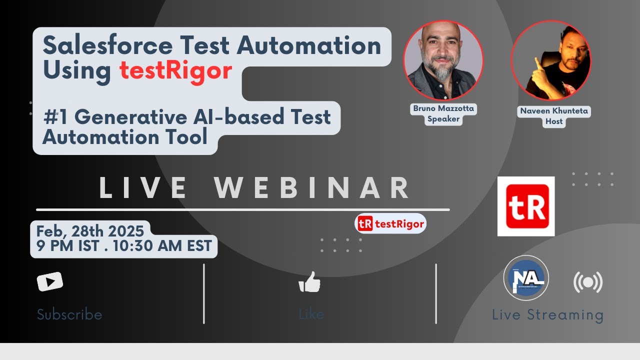 Webinar: Salesforce Test Automation Using testRigor