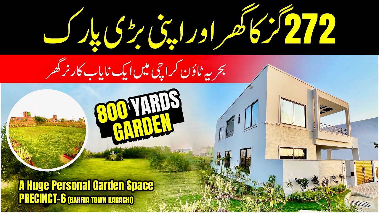 272 Sq Yards Corner Villa | Bahria town karachi precinct 6 house for Sale