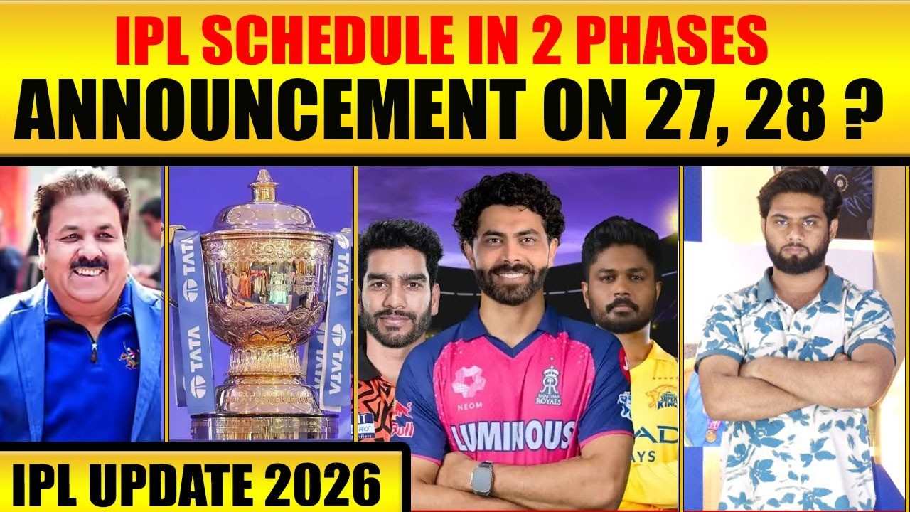 IPL SCHEDULE IN 2 PHASES, ANNOUNCEMENT DATE REVEALED #ipl #ipl2026 #cricket #sportspunch #bcci 
