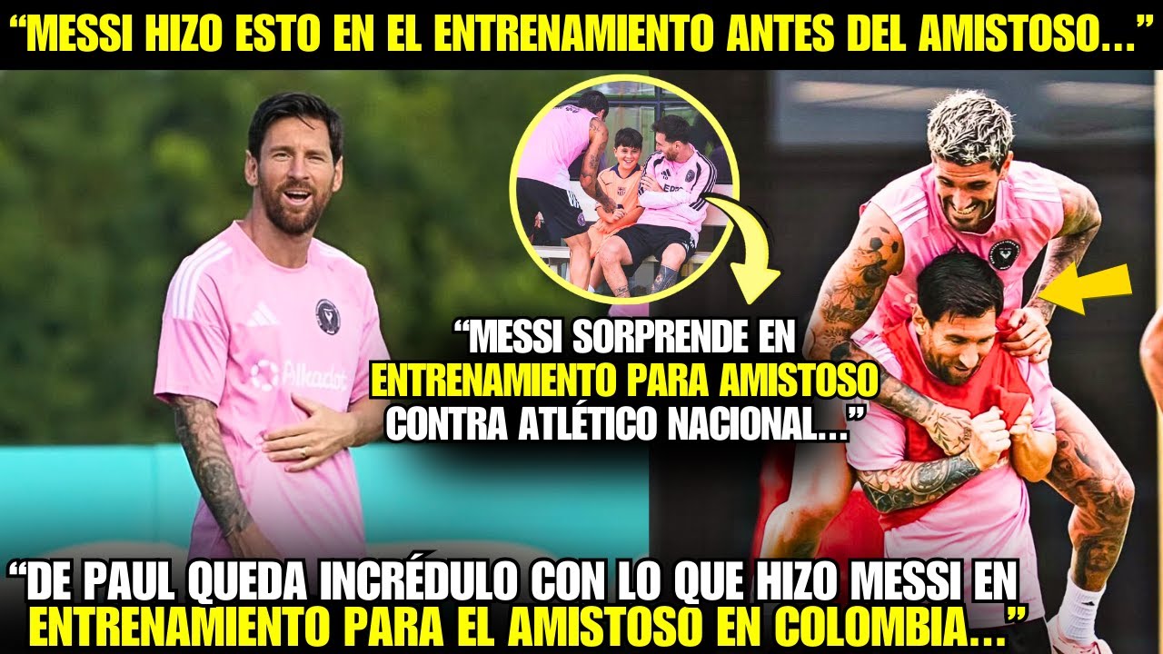 😱¡VAYA! ¡MIRA LA INESPERADA SORPRESA CUANDO MESSI VUELVE AL CAMPO EN AMISTOSO EN COLOMBIA!