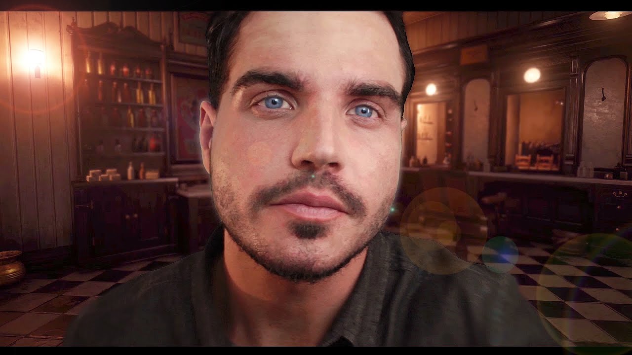 ASMR - MIDNIGHT BARBER SHOP/HAIRCUT - Role Play!