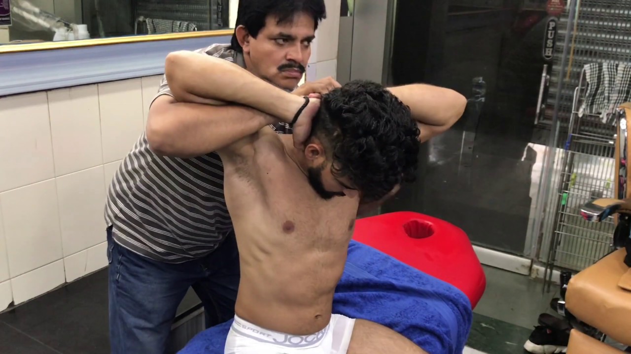 Best Indian barber head Massage and neck,back bone cracking By Khursheed (FIROZ)Ep-20