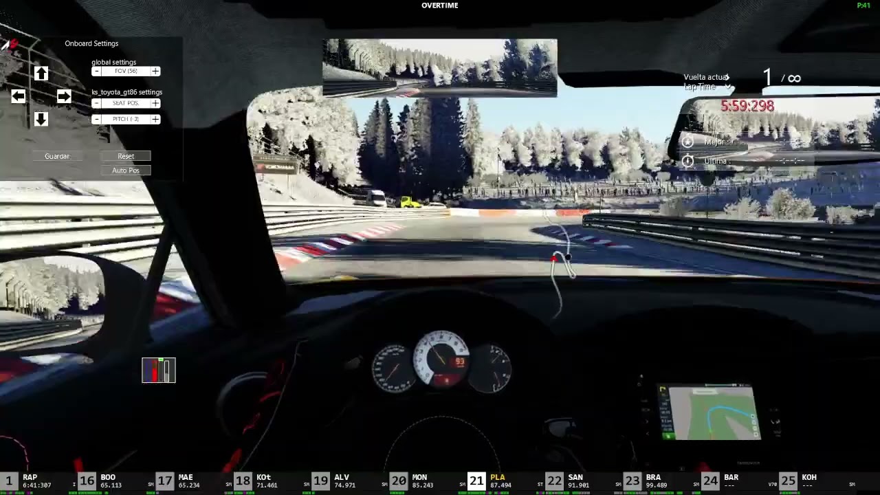 Assetto Corsa | Vuelta completa a Nürburgring 🏁 Conducción realista