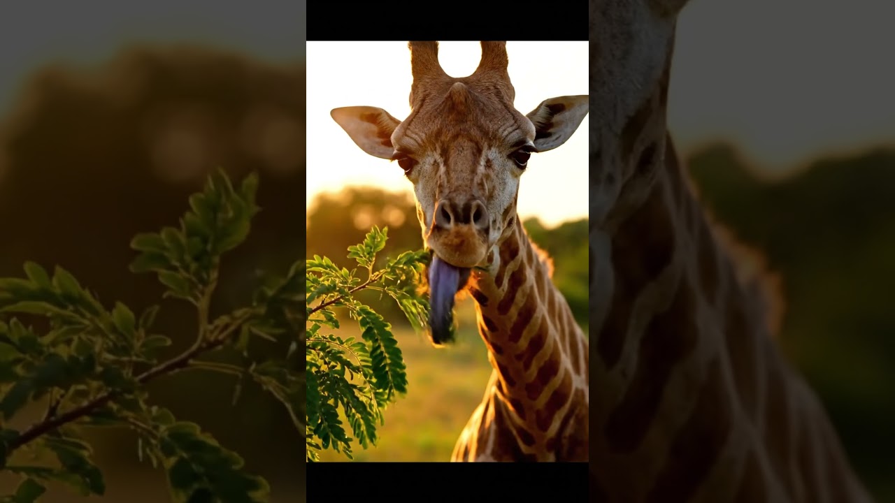 &ldquo;Relaxing Giraffe Eating Leaves 🦒🌿 | Calming Safari Moment&rdquo; 'Silent Shore AI'