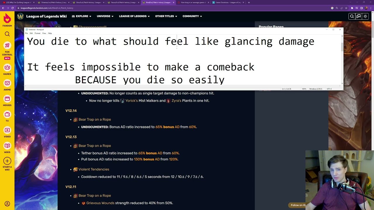 Why are so many people quitting League of Legends?