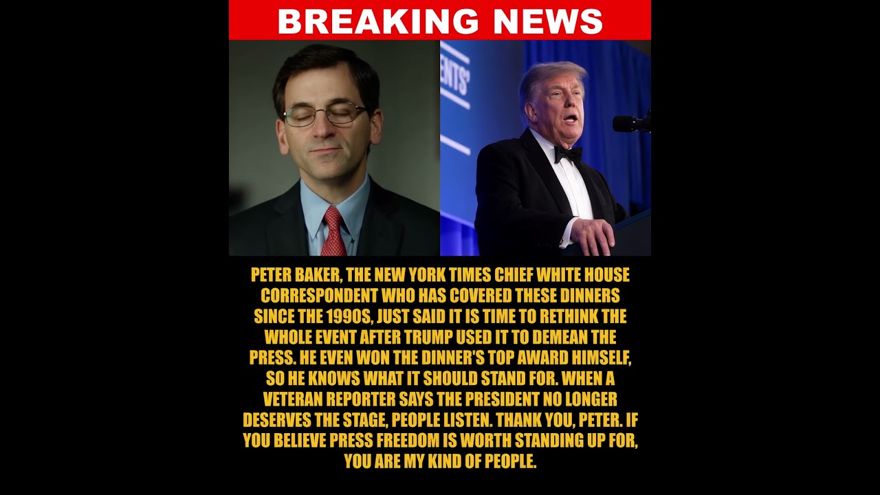 BREAKING: Top NewYorkTimes reporter says it's time to rethink the Correspondents' Dinner after Trump