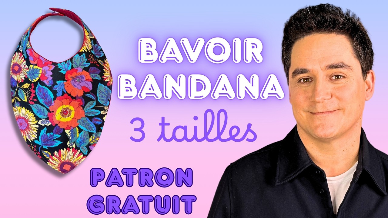 Bavoir bandana : le tuto incontournable pour les jeunes parents (patron offert)