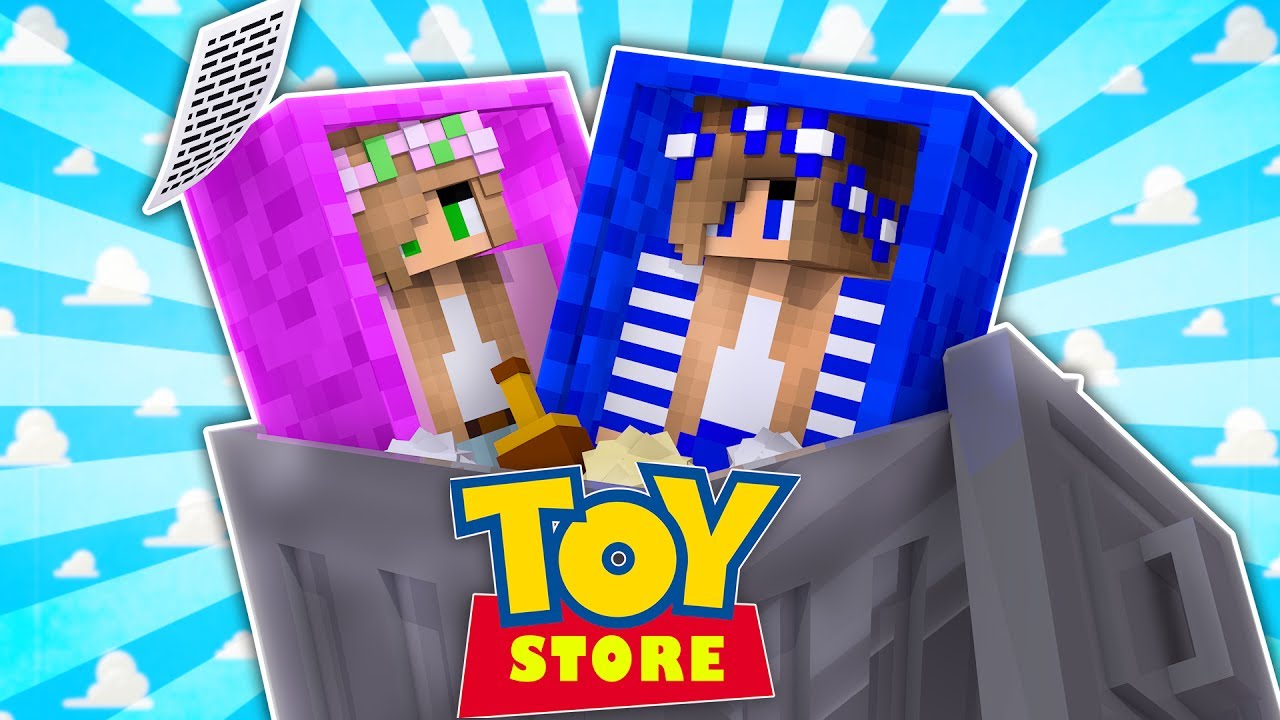 LITTLE CARLY AND LITTLE KELLY DOLLS ARE THROWN AWAY (Minecraft Toystore)