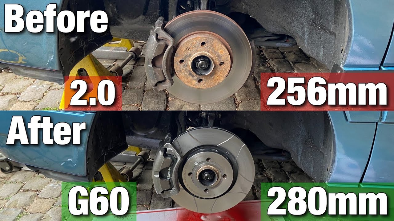 MK3 Jetta Brake Upgrade! ( G60 Caliper/280mm Rotor )