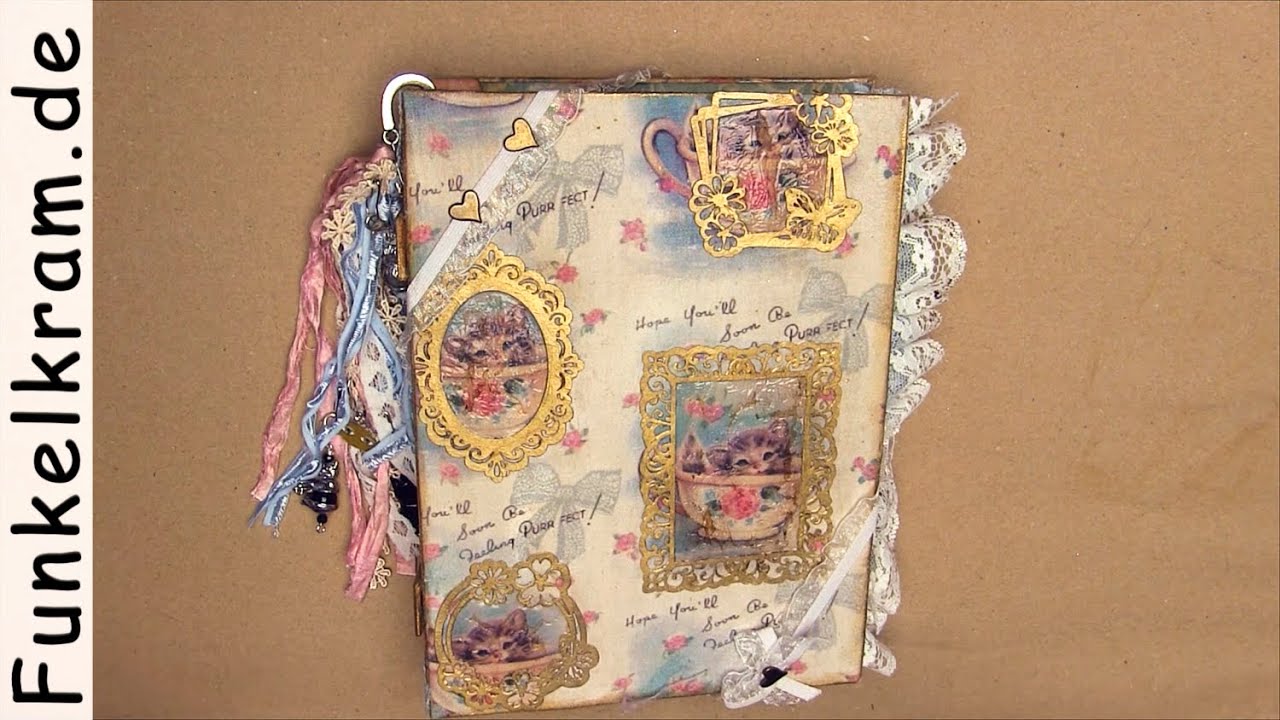 JunkJournal Kitty Cat Flipthrough
