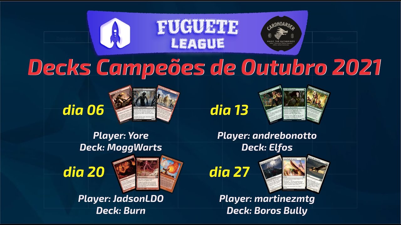 [PAUPER] Dekcs Campe&otilde;es de Outubro de 2021