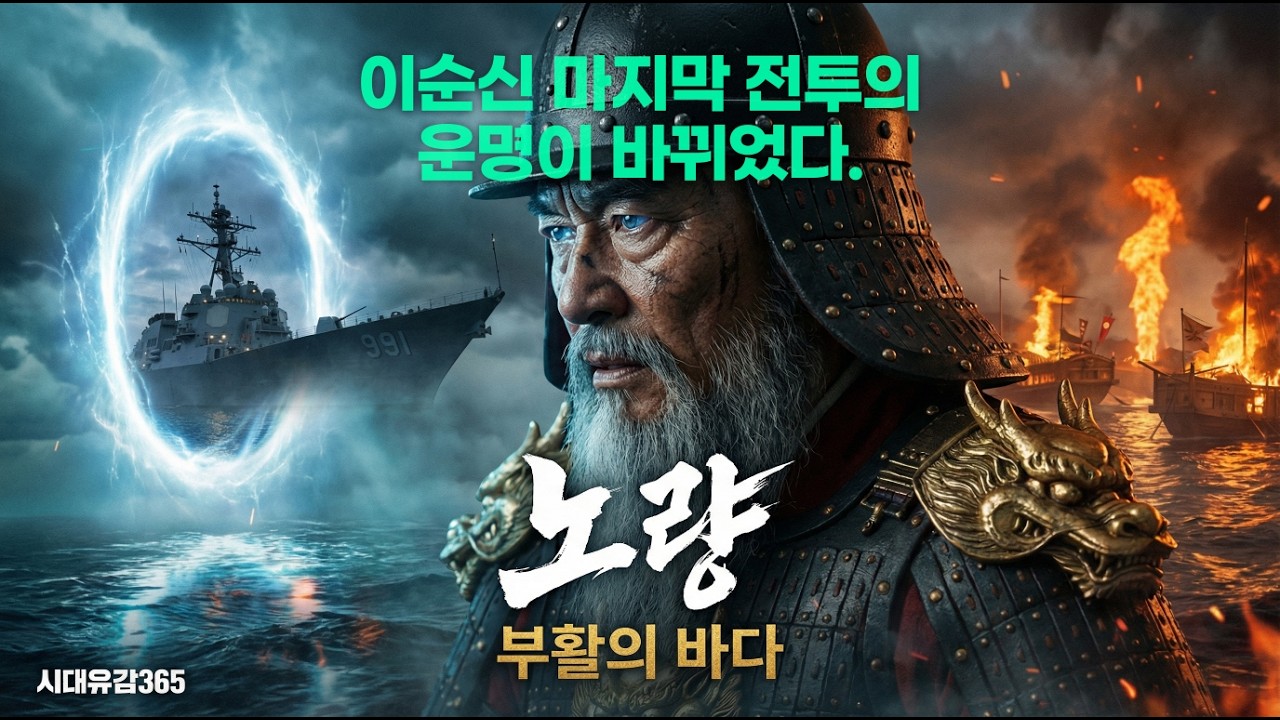 [풀영상] 이지스함 1척 vs 왜군 500척 | 이순신 마지막 전투의 운명이 바뀌었다 | 노량 #이순신 #타임슬립 #노량 #이지스함 #세종대왕함 #임진왜란 #해전 #판옥선