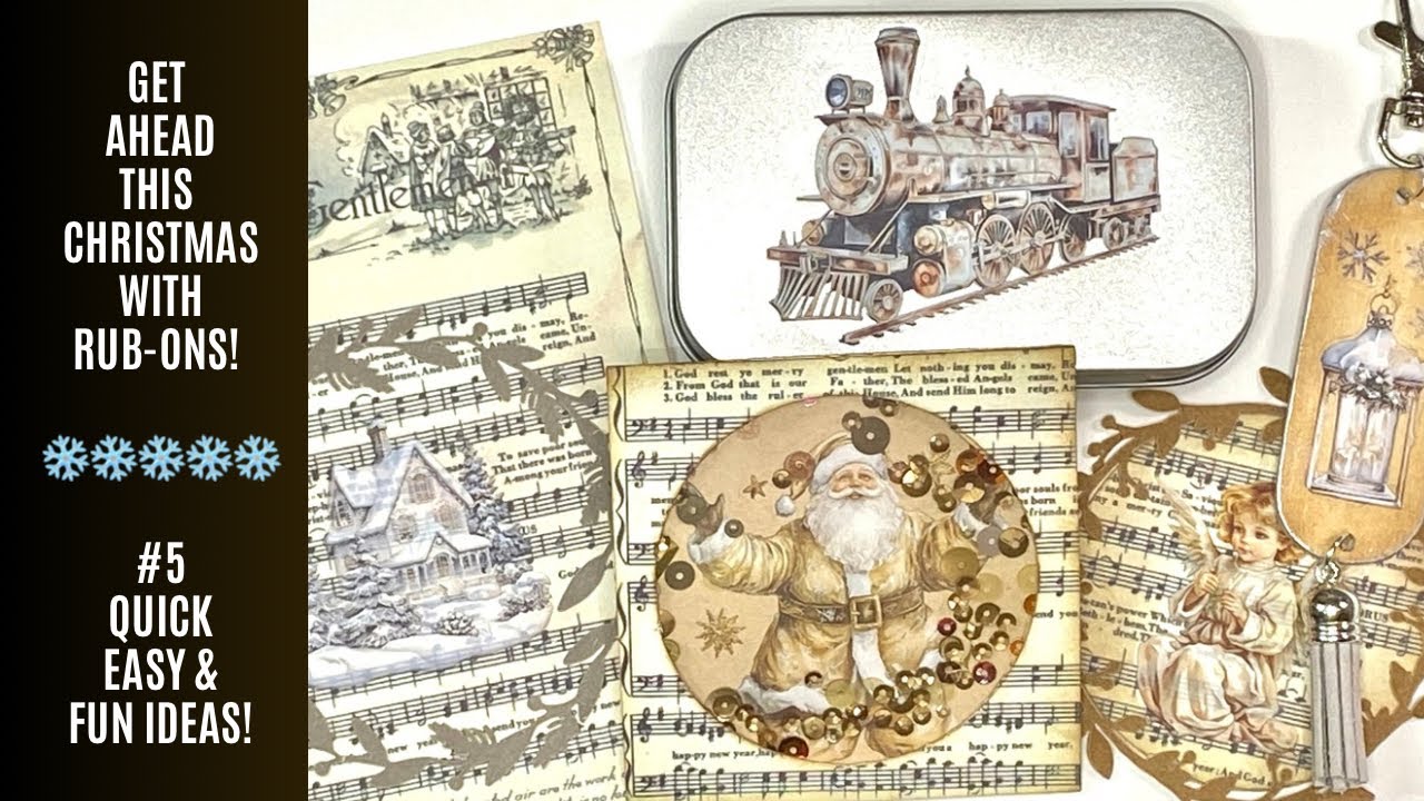 5 New Taperlogy Rub On Ideas: Journal Toppers / Shaker Cards / Journal Dangles & More! #5