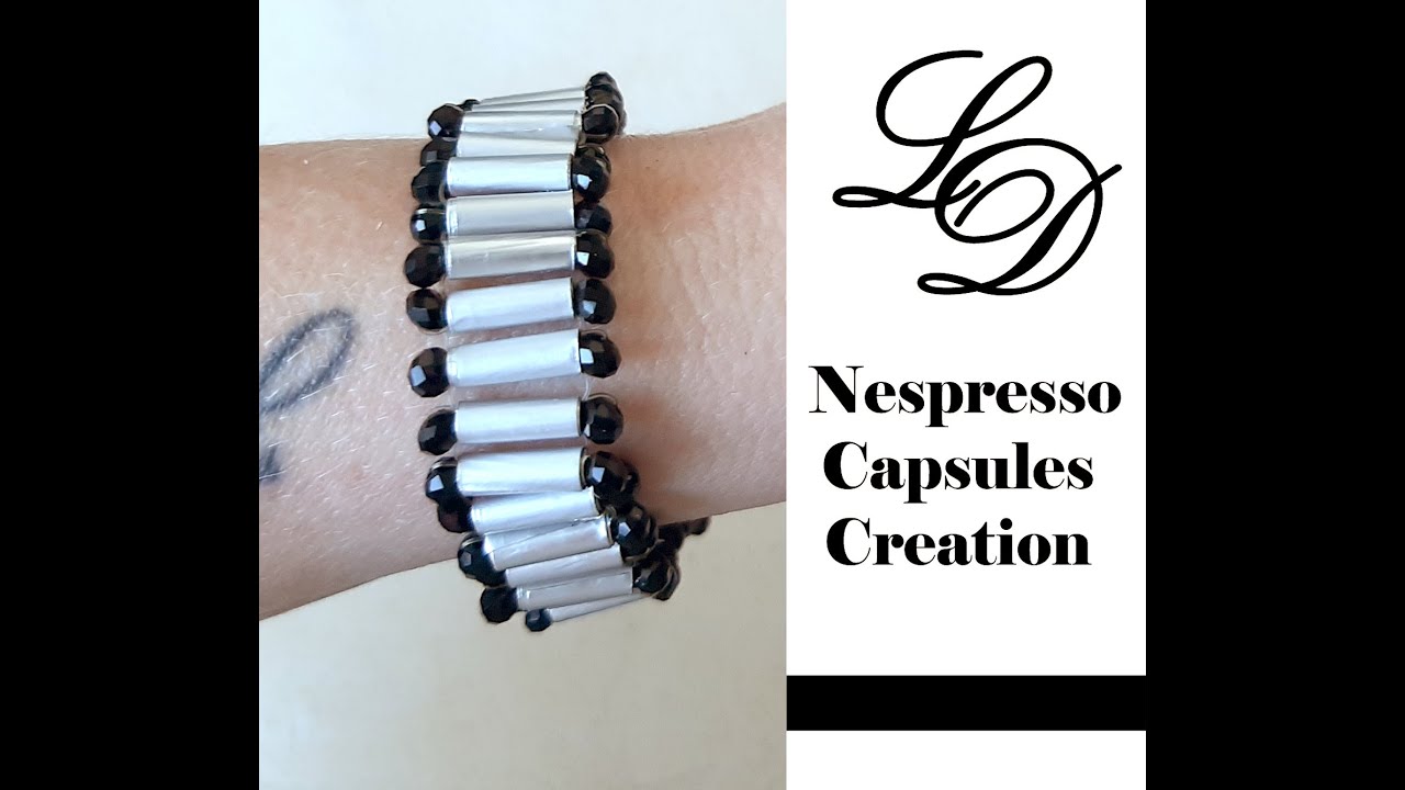 How to Recycle Nespresso Capsules- Easy DIY Craft Coffee Pod Bracelet- Recycling Jewelry- Zero Waste