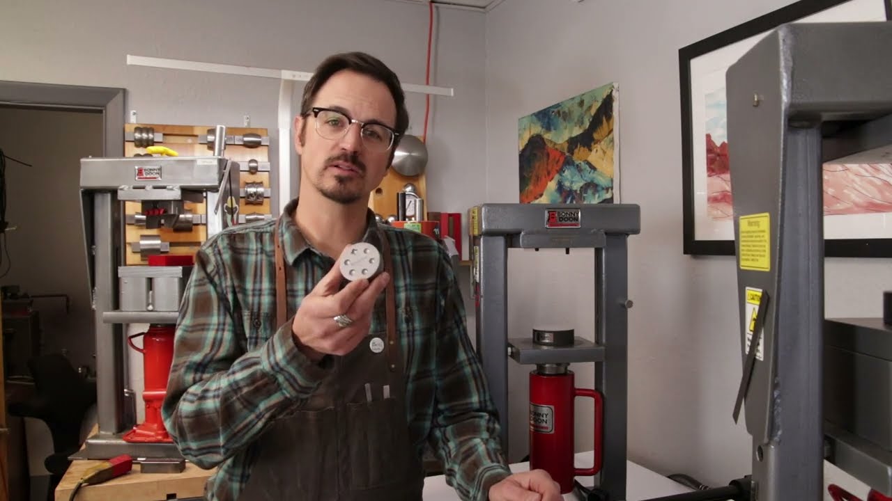 Making Stud Earrings with Bonny Doon Shot Plates