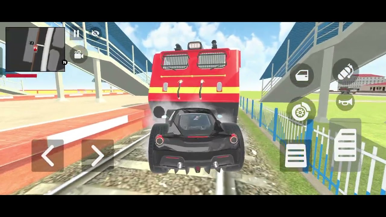 Train vs farrari indian car and bike simulator 