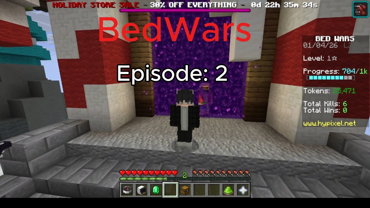Playing BedWars! (Episode 2)