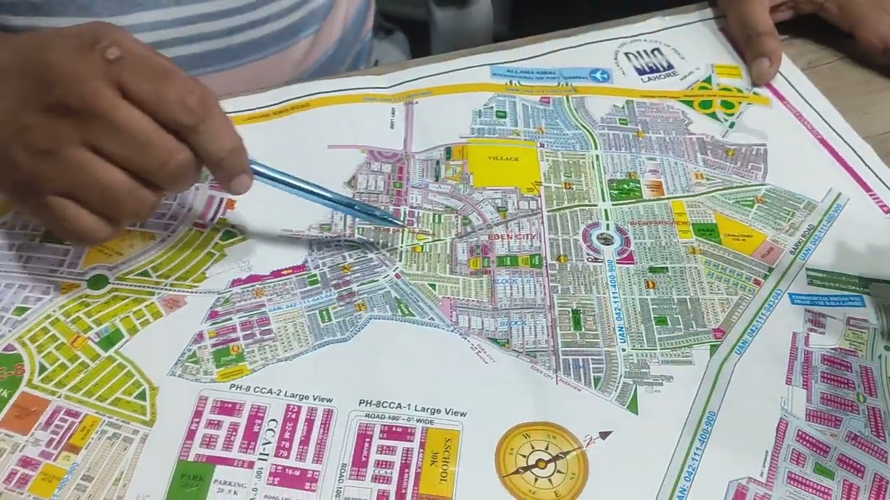 DHA Lahore phase 8 details on map by CEO CARE ESTATE SabirMalik 03004001285