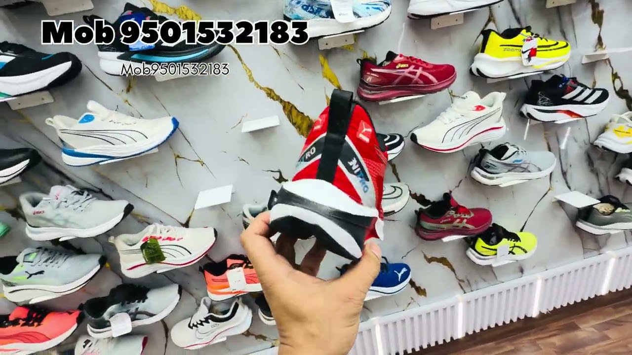 Wholesale branded shoes Delhi l Inderlok shoes market trending shoes sports shoes full video share ￼