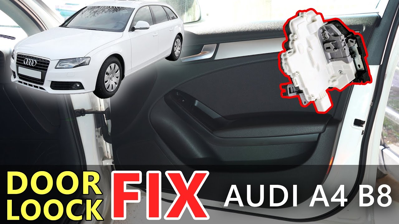 Audi A4 B8 How to fix door lock module for free / Kako popraviti bravu na vratima besplatno