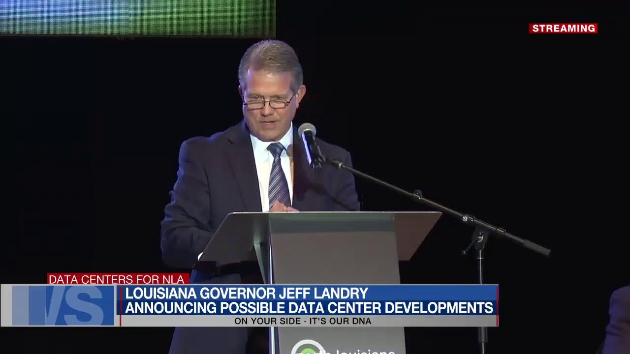1 p.m. - Gov. Landry expected to announce major data center developments for North Louisiana