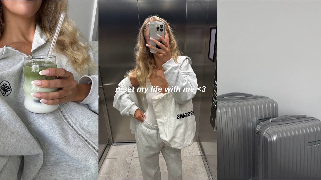 getting my life together with me - unpack my suitcase, food shop, glow up