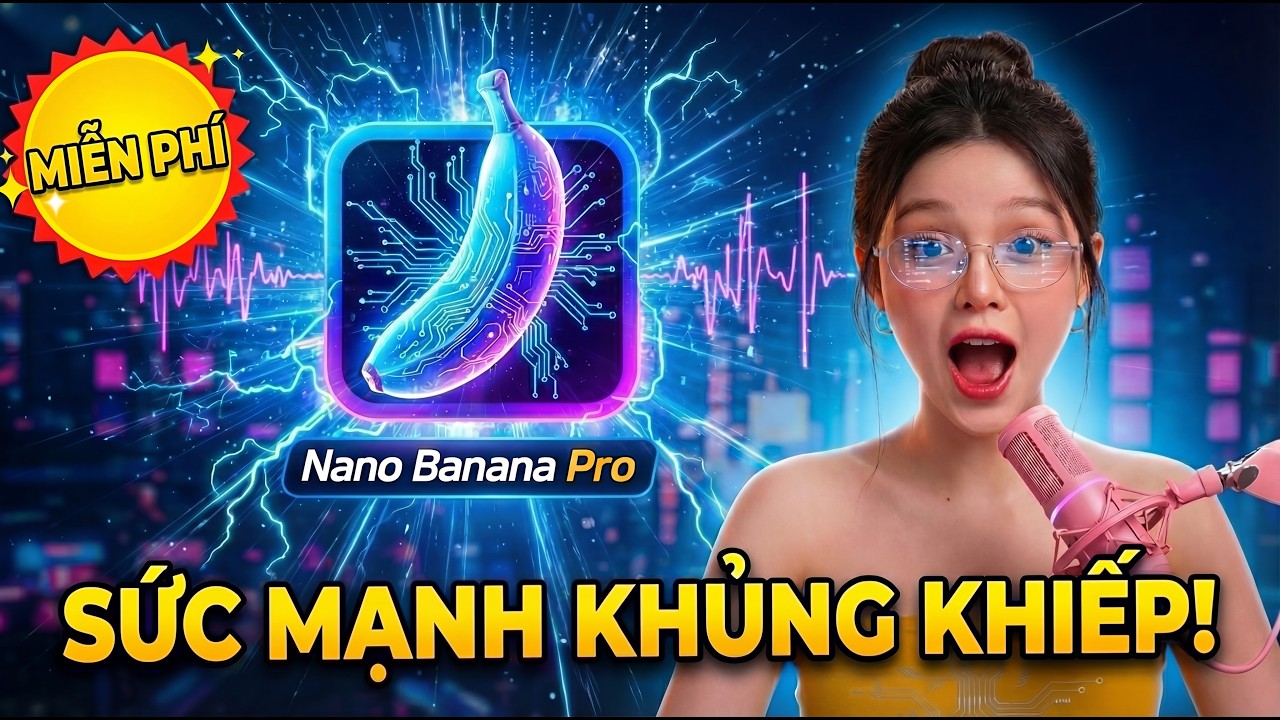 SỐC! Tạo Ảnh Miễn Phí Với NANO BANANA PRO Quá Dễ