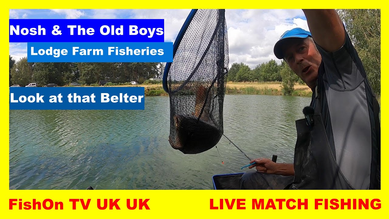 FishOn TV UK : LIVE MATCH FISHING : NOSH & THE OLD BOYS : LODGE FARM FISHERIES